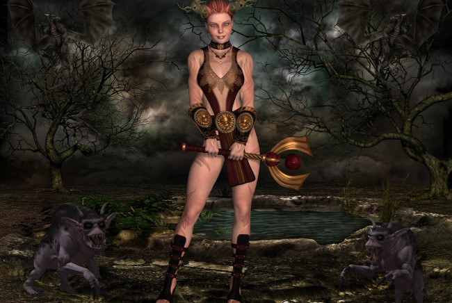 Обои картинки фото 3д графика, эльфы , elves, существа, фон, взгляд, эльфийка