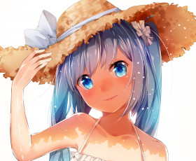 Картинка аниме vocaloid девушка