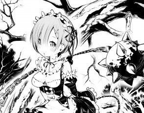 Картинка аниме re +zero+kara+hajimeru+isekai+seikatsu рем