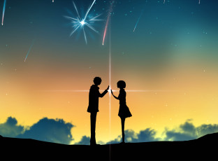 Картинка аниме kimi+no+na+wa двое