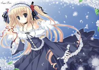 Картинка аниме unknown +другое взгляд фон девушка