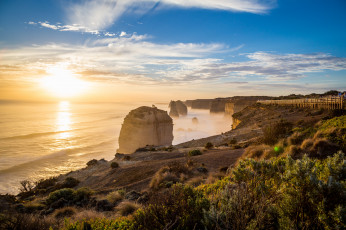 Картинка природа восходы закаты море берег
