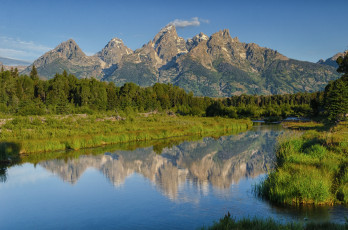 Картинка природа реки озера река лес