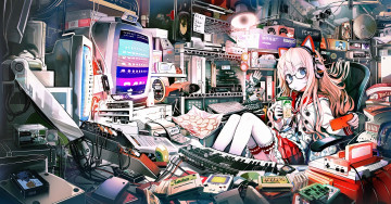 Картинка аниме оружие +техника +технологии shirakaba