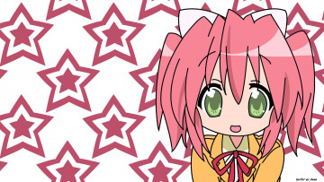Картинка аниме lucky+star фон взгляд девушка