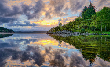 Картинка природа реки озера река лес