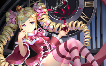 Картинка аниме re +zero+kara+hajimeru+isekai+seikatsu девушка взгляд фон