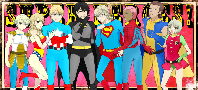 Обои картинки фото аниме, tiger and bunny, герои