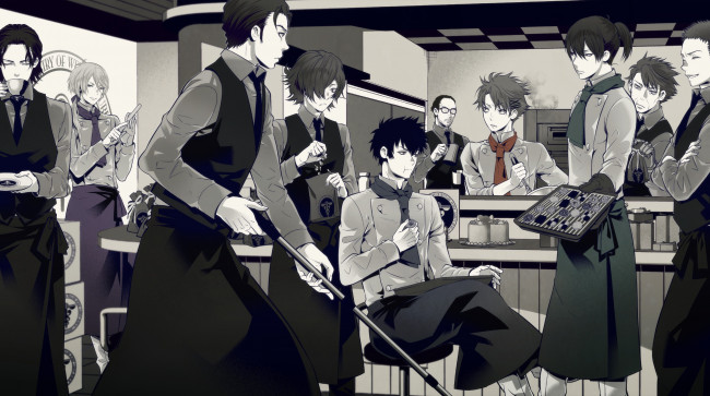 Обои картинки фото аниме, psycho-pass, персонажи