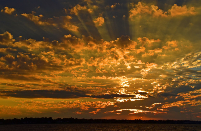 Обои картинки фото природа, восходы, закаты, закат