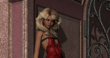 Картинка 3д+графика люди+ people девушки взгляд фон