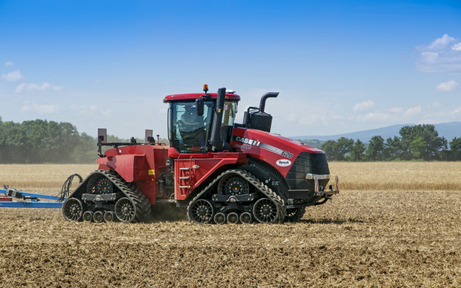 Обои картинки фото техника, тракторы на гусенецах, работы, сельхоз