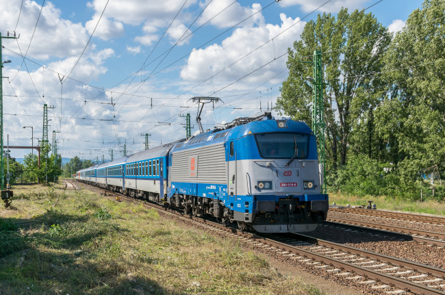 Обои картинки фото техника, электровозы, локомотив, состав