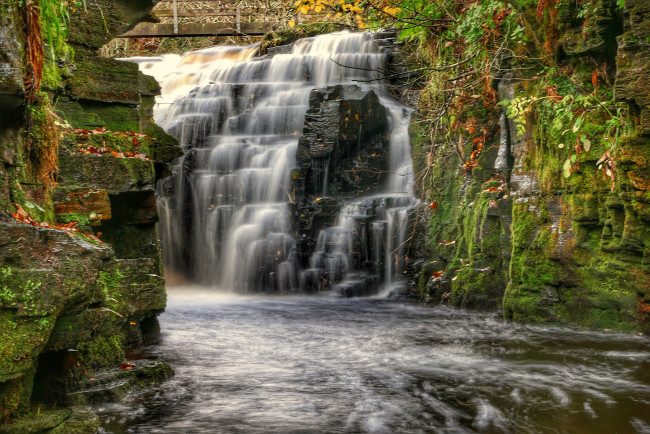 Обои картинки фото природа, водопады, простор