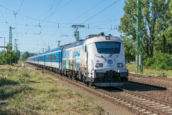 Обои картинки фото техника, электровозы, состав, локомотив