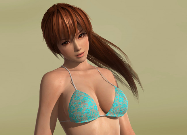 Обои картинки фото 3д графика, люди , people, девушка, взгляд, фон