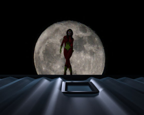 Картинка 3д+графика фантазия+ fantasy фон взгляд девушка