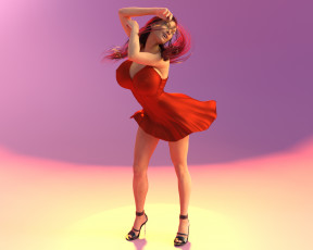 Картинка 3д+графика люди+ people фон взгляд девушка