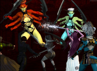 Картинка 3д+графика фантазия+ fantasy фон взгляд девушки