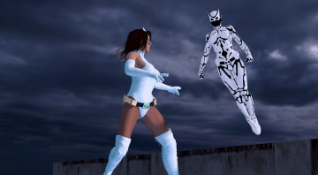 Картинка 3д+графика фантазия+ fantasy фон взгляд девушка