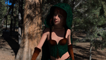 Картинка 3д+графика люди+ people фон девушка взгляд