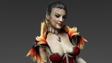 Картинка 3д+графика люди+ people фон девушка взгляд