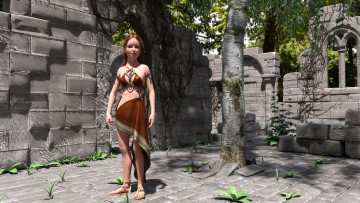 Картинка 3д+графика люди+ people фон взгляд девушка