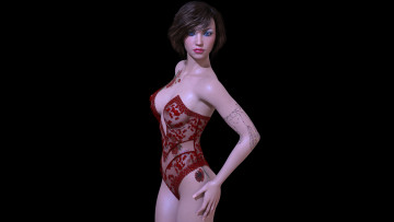 Картинка 3д+графика люди+ people взгляд девушка фон