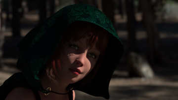 Картинка 3д+графика портрет+ portraits девушка взгляд фон