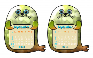 Картинка календари рисованные +векторная+графика календарь