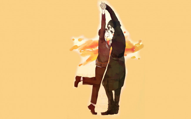 Обои картинки фото рисованное, кино,  мультфильмы, гарри, поттер, северус, снейп, танец