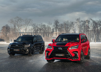 Картинка автомобили разные+вместе khann lexus toyota