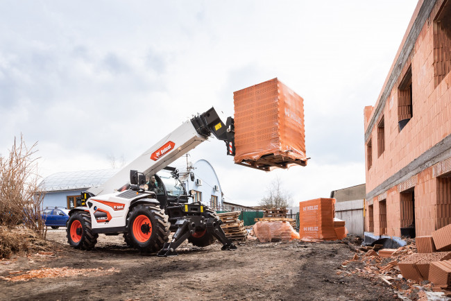 Обои картинки фото техника, телескопические автопогрузчики, bobcat