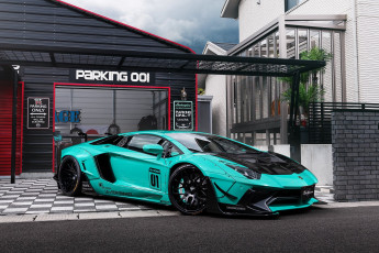 Картинка автомобили lamborghini front aventador liberty walk lb works