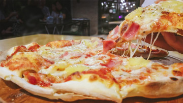 Картинка еда пицца аппетитная макро