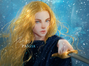 Картинка фэнтези девушки девушка панда panda