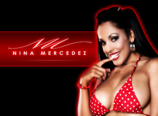 Картинка девушки nina+mercedez брюнетка купальник