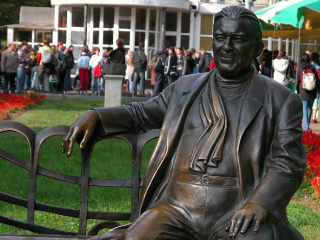 Обои картинки фото одесса, памятник, утесову, города, памятники, скульптуры, арт, объекты