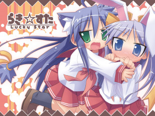 Картинка аниме lucky star