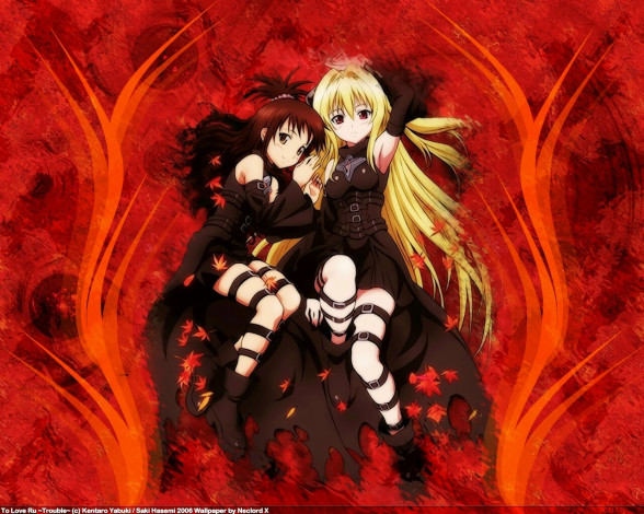 Обои картинки фото аниме, to, love, ru