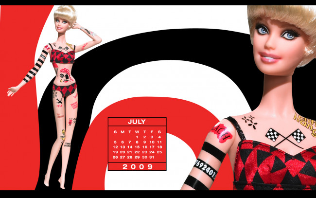 Обои картинки фото календари, игрушки, маски