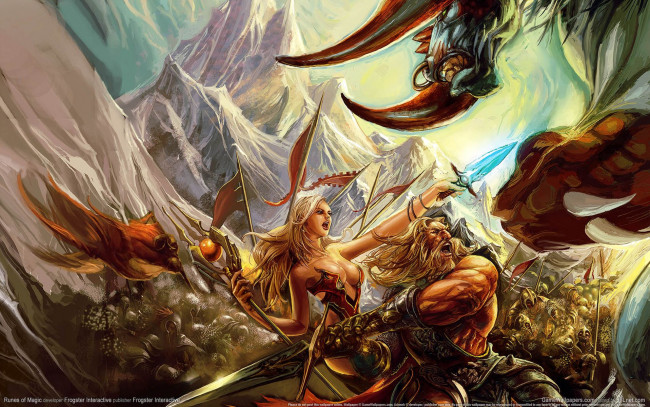 Обои картинки фото runes, of, magic, видео, игры
