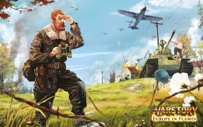 Обои картинки фото warstory, europe, in, flames, видео, игры