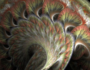 Картинка 3д графика fractal фракталы узор абстракция