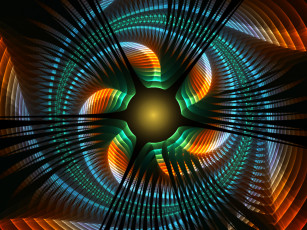 Картинка 3д графика fractal фракталы абстракция узор