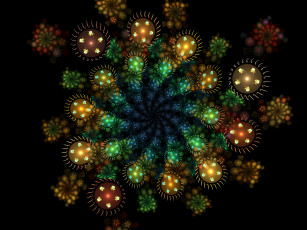 Картинка 3д графика fractal фракталы абстракция узор