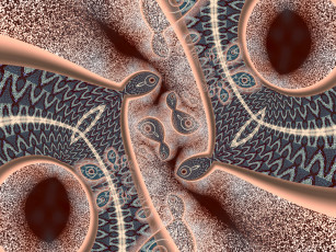 Картинка 3д графика fractal фракталы абстракция узор