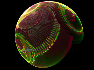 Картинка 3д графика fractal фракталы тёмный абстракция