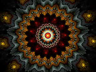 Картинка 3д графика fractal фракталы тёмный абстракция