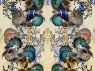 Картинка 3д графика fractal фракталы узор абстракция